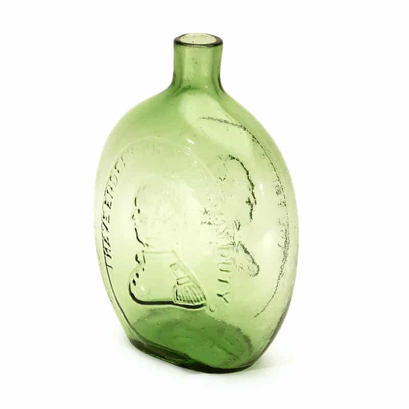 GI-43 • Washington / Taylor Portrait Flask - Yellow Green Heckler 2