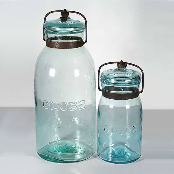 Globe Fruit Jar - Aqua HG & PT NAG