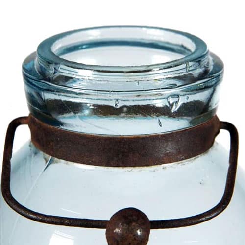 Globe Fruit Jar - Mouth Quart Aqua NAG