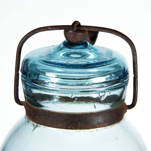 Globe Fruit Jar - Top Aqua Quart NAG
