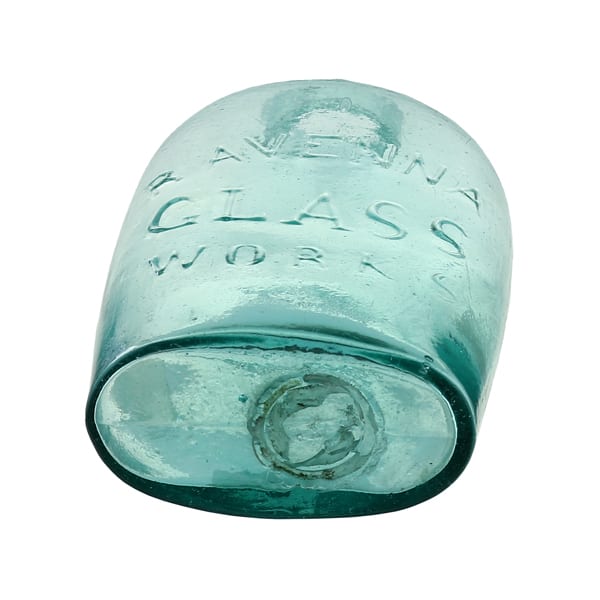 GXIII-83 • Star - Ravenna Glass Works Flask - Base Fifer